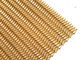 Rose Gold Transit Xoắn Ốc Weave Wire Mesh Cho Cửa Hàng Treo Rèm Divider W1.2m XL 3 m